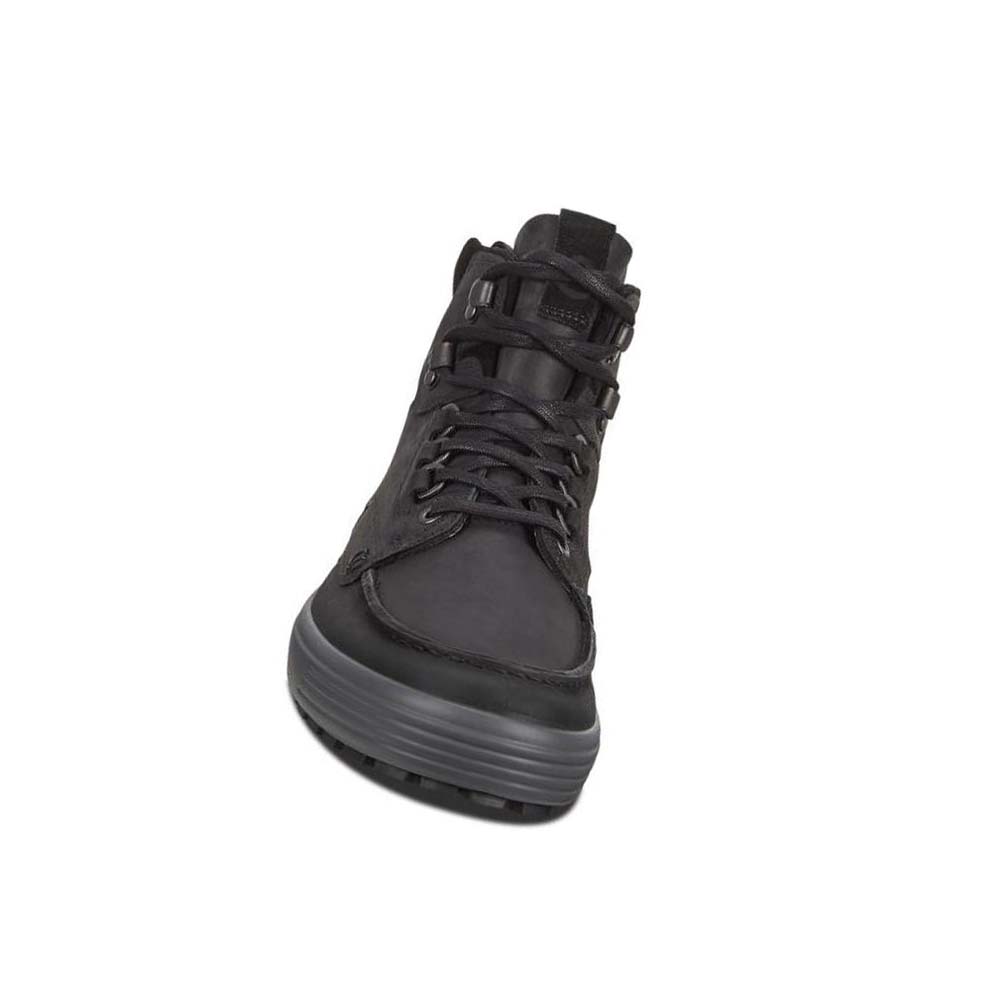 Men's Ecco Soft 7 Tred Ankle Boots Black | USA 444AHK